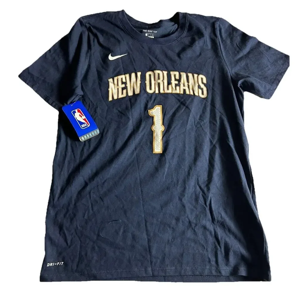Nike New Orleans Pelicans Zion Williamson Dri-FIT Youth T-Shirt‎ - Large NWT